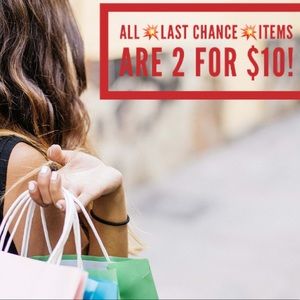 💥LAST CHANCE💥 BUNDLE & GET 2 ITEMS FOR $10!